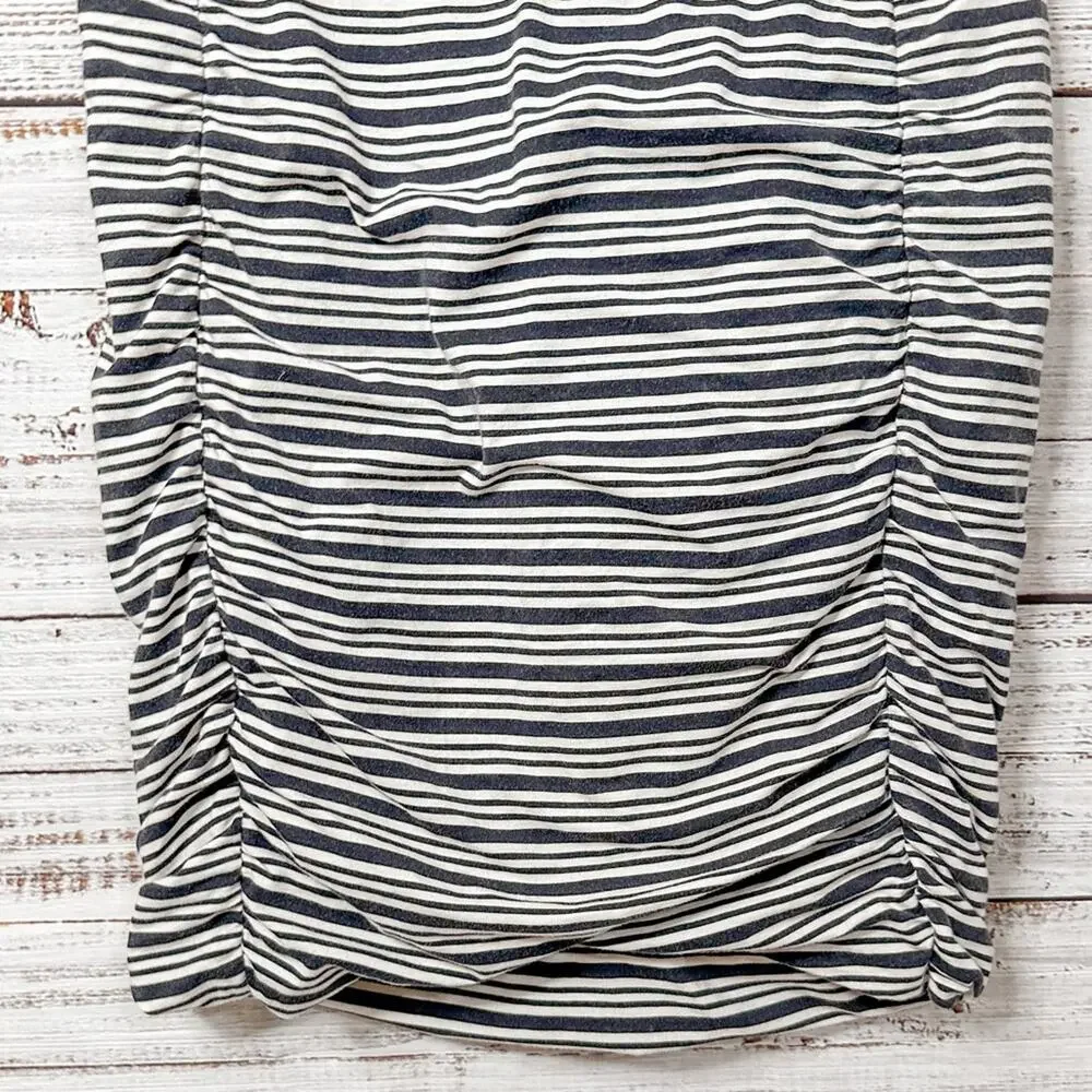Athleta Tulip Striped Ruched Bodycon Dress, EUC, Size Medium, MSRP $108